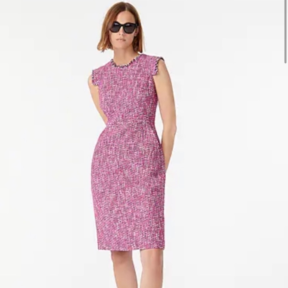 J.Crew Pink Tweed Dress